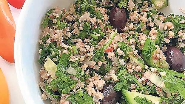 Tabbouleh is bursting with flavor Tabbouleh is bursting with flavor