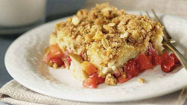 Add a new twist to a Thanksgiving staple with a cranberry crumble