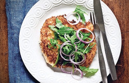 Schnitzel with a twist! Austria meets ‘arrivederci’ in this bright dish Schnitzel with a twist! Austria meets ‘arrivederci’ in this bright dish