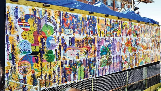 Community building: Student-made mural celebrates art and diversity