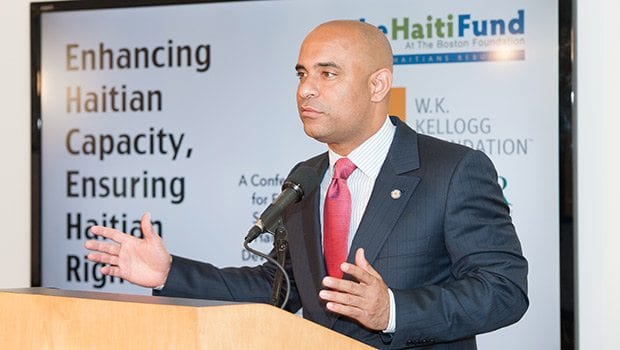 Haitian prime minister asks U.S. funders for continued investment in island’s recovery efforts Haitian prime minister asks U.S. funders for continued investment in island’s recovery efforts
