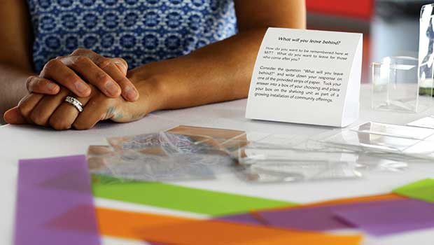 Interactive MIT exhibit asks students what they leave behind Interactive MIT exhibit asks students what they leave behind