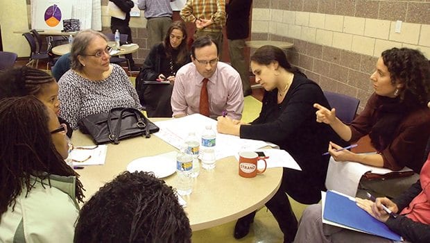 Parents discuss school assignment proposal Parents discuss school assignment proposal