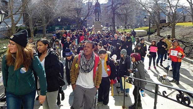 BPS protesters call on city, state BPS protesters call on city, state