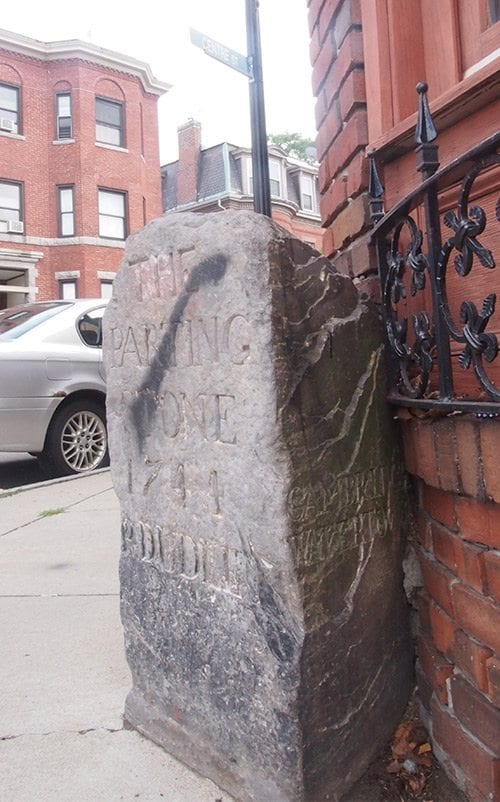 Stone mile markers harken back to Roxbury’s colonial past