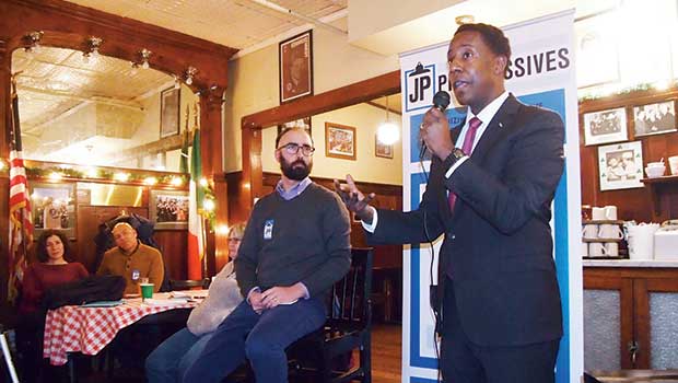 Setti Warren appeals to JP voters Setti Warren appeals to JP voters