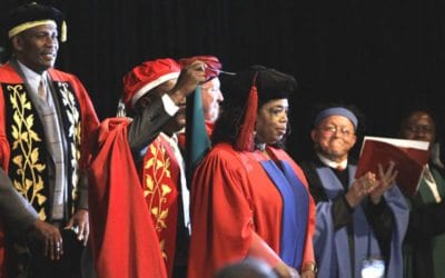 Winfrey receives South African honorary doctorate