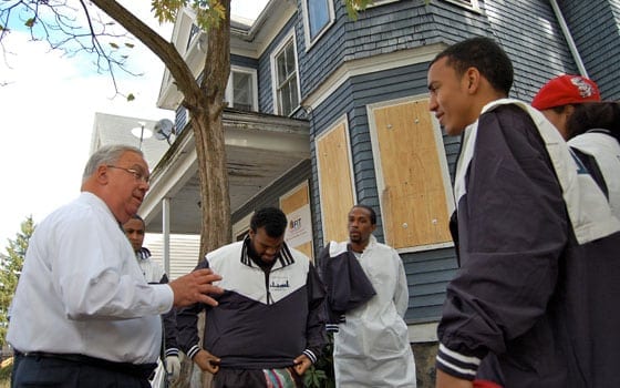 Youth teams clean up foreclosed properties
