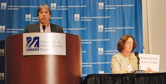 UMass policy seminar looks at changing face of poverty UMass policy seminar looks at changing face of poverty
