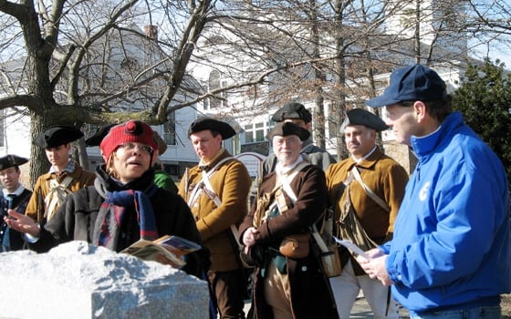 Roxbury role in Revolutionary War recognized with marker Roxbury role in Revolutionary War recognized with marker