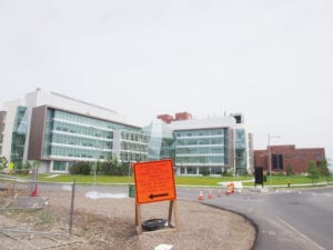 Ongoing construction at UMass Boston campus in Dorchester. Banner Photo