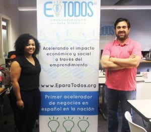 Janin Duran, executive director and Andres Silva, program manager for EParaTodos. Photos: courtesy EParaTodos