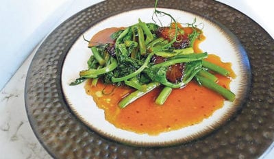 Garlic & greens recipe