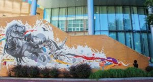 Murals on the Campus of Northeastern University. Photo: Celina Colby