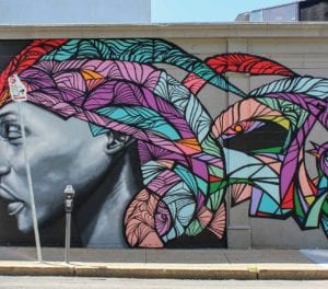 A mural at the corner of Parker Street and Huntington Avenue. photo: Celina Colby