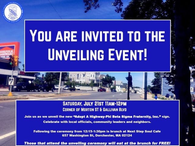 Adopt A Highway – Phi Beta Sigma Fraternity, Inc. Sign Unveiling Adopt A Highway – Phi Beta Sigma Fraternity, Inc. Sign Unveiling
