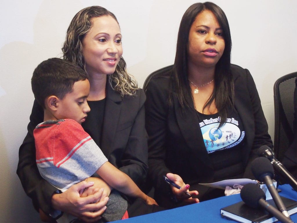 Mother reunited with son after separation Mother reunited with son after separation