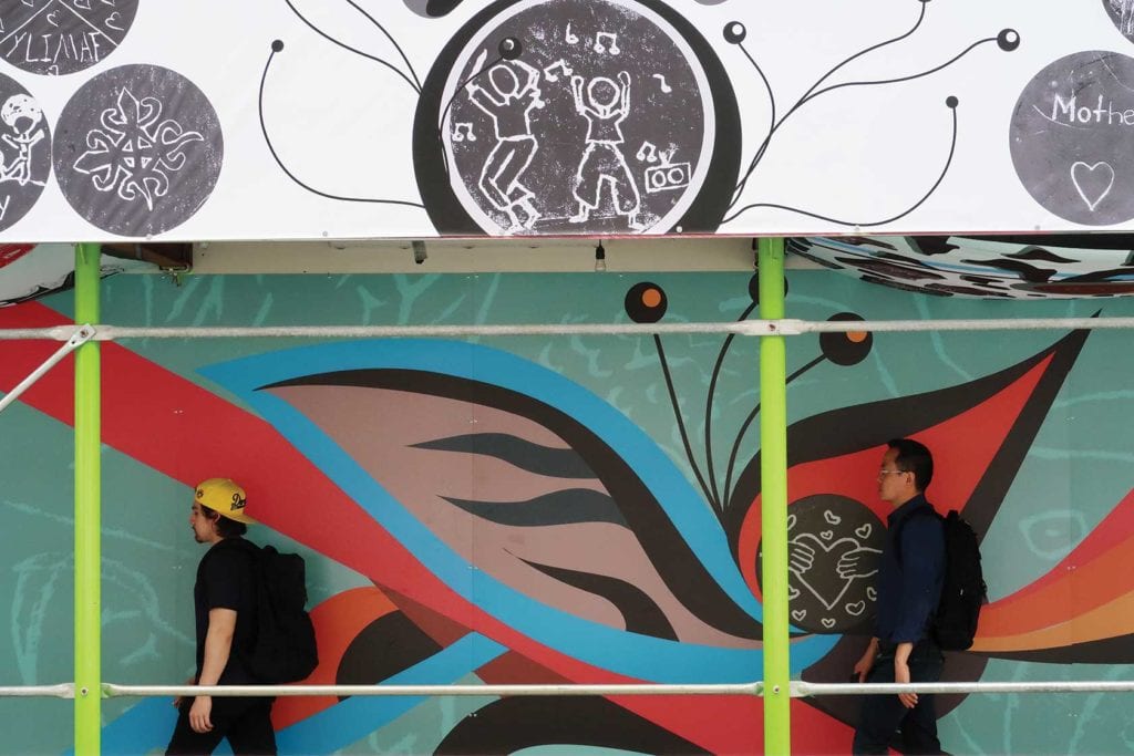 Community art mural depicts life in Kendall Square Community art mural depicts life in Kendall Square