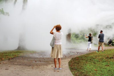 Emerald Necklace fog sculptures make observers part of the art