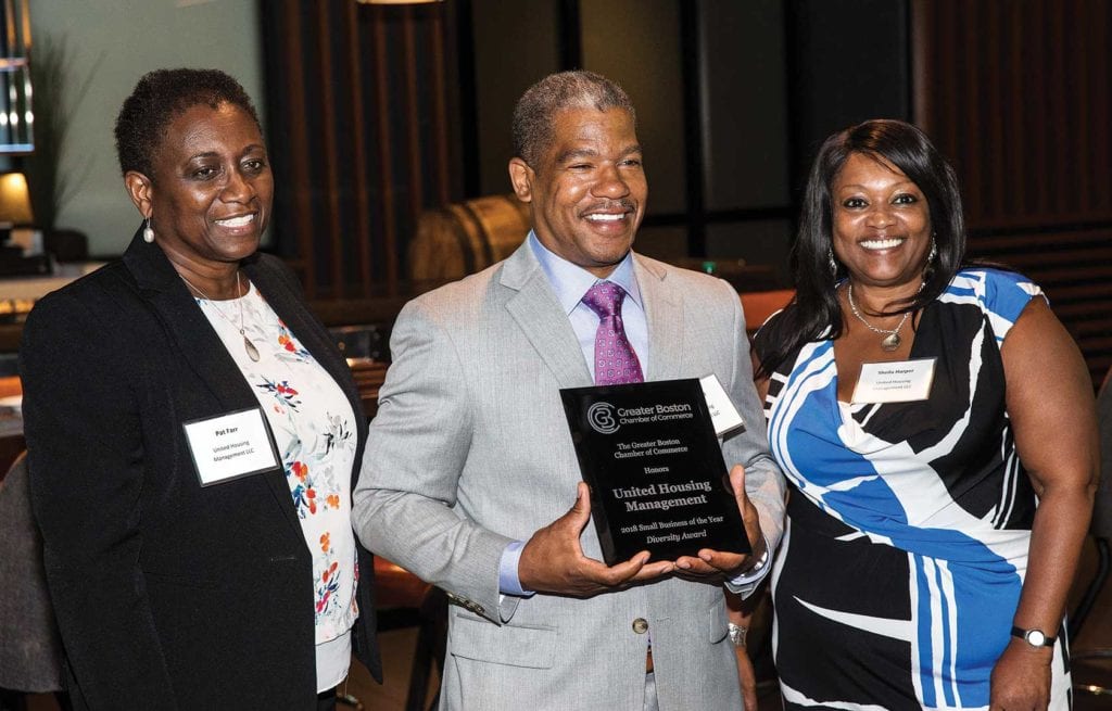 Greater Boston Chamber of Commerce honors United Housing Management for diversity Greater Boston Chamber of Commerce honors United Housing Management for diversity