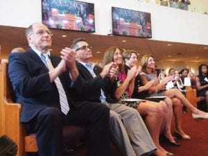 U.S. Rep. Michael Capuano, City Councilor Frank Baker, Massachusetts Treasurer Deborah Goldberg, Massachusetts Attorney General Maura Healey and Lt. Governor Karyn Polito. Photo: Mayor’s Office photo by John Wilcox