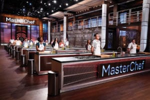 MasterChef contestants line up during a recent competition. Photo: Courtesy Fox Broadcasting Company