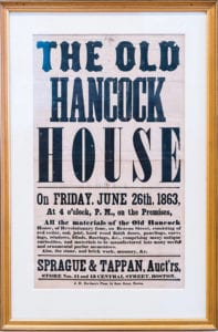 The front door of John Hancock’s mansion is just one of the exhibits on display alongside performances of “Cato and Dolly” at the Old State House Museum. Photo: Justin Knight