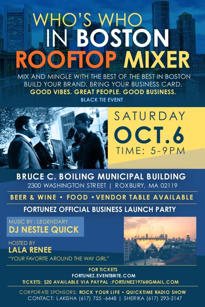 Who’s Who in Boston RoofTop Mixer Who’s Who in Boston RoofTop Mixer