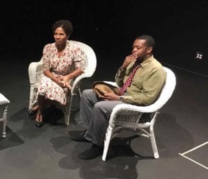Lorna Lowe and Dominic Carter star in “All my Sons.” Photo: Praxis Stage Company