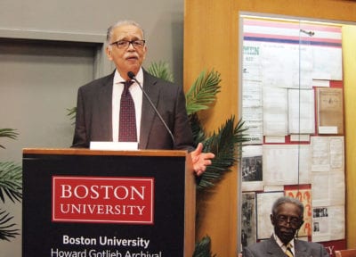 Banner book launch at Boston University
