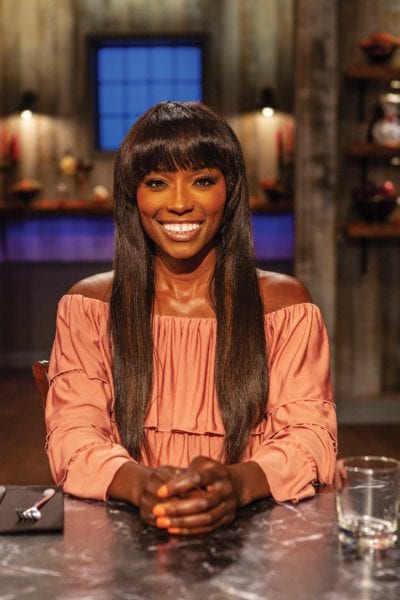 British TV chef and author Lorraine Pascale returns to judge Food Network’s Halloween competition