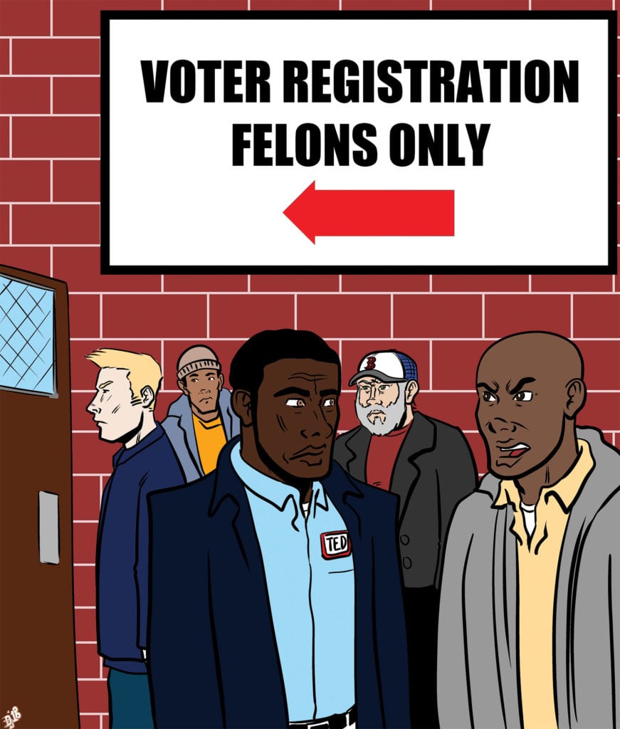 Felon voting bans suppress citizenship rights Felon voting bans suppress citizenship rights