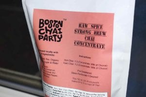 Chai concentrate from Boston Chai Party.