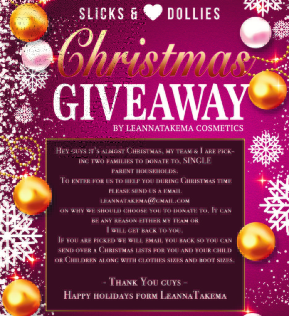 A CHRISTMAS GIVEAWAY A CHRISTMAS GIVEAWAY