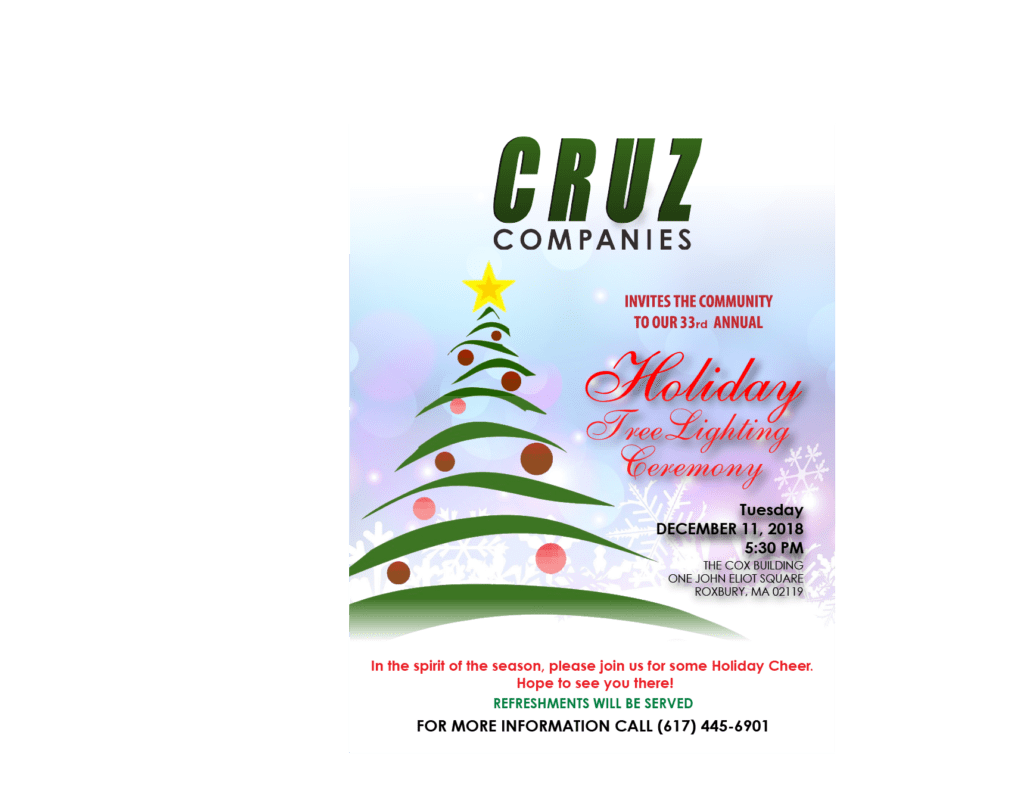 Cruz Companies Tree Lighting Ceremony Cruz Companies Tree Lighting Ceremony