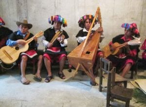 Musicians in Tenejapa. PHOTO: ANTONIA SÁNTIZ GIRÓN