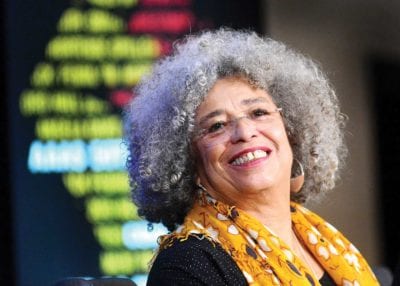 Angela Davis speaks about gender violence, racism