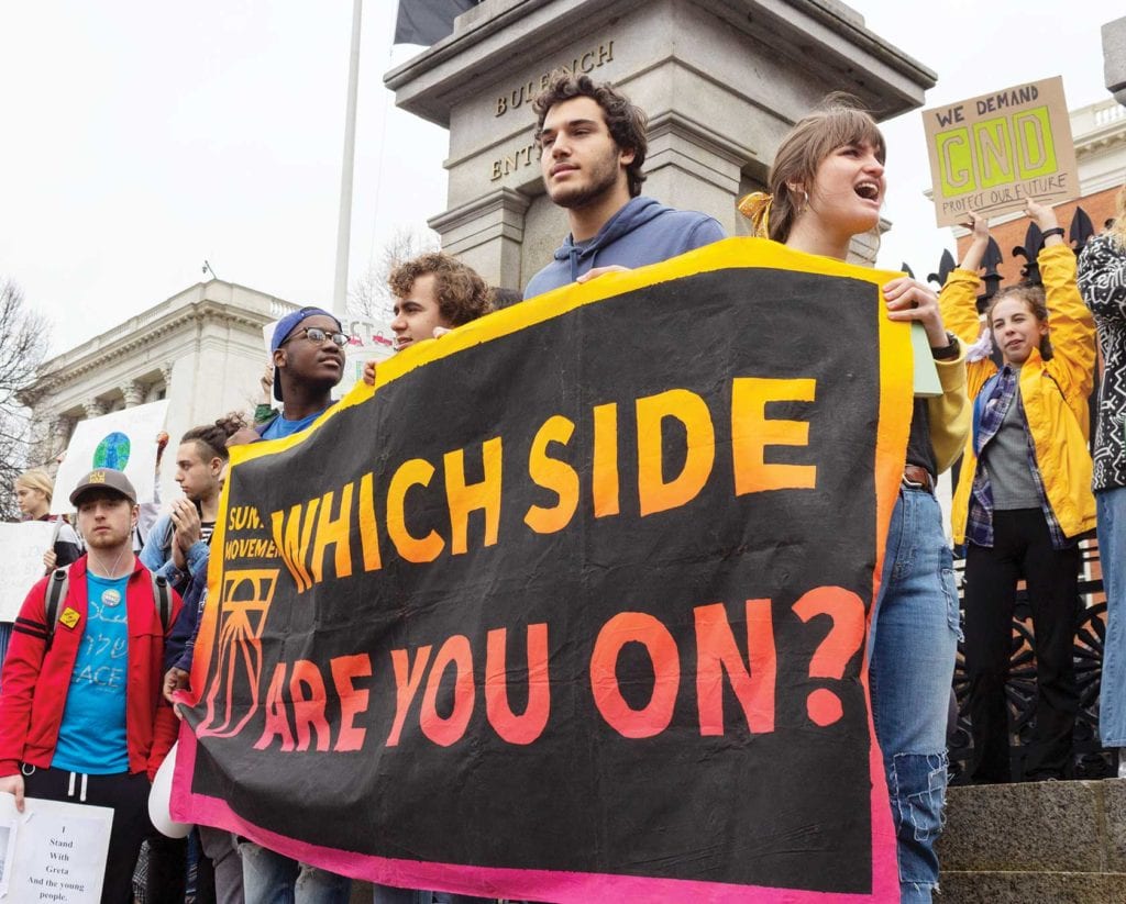 Students demonstrate against climate change Students demonstrate against climate change
