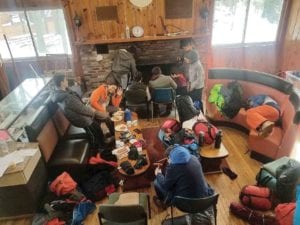 Scouts gather in their Blue Hills clubhouse. PHOTO: COURTESY BSA TROOP 906