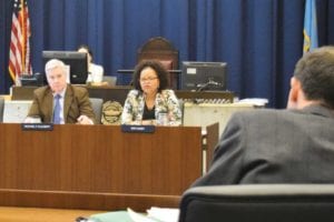At-large City Councilor Michael Flaherty and District 7 City Councilor Kim Janey. PHOTO: KAREN MORALES