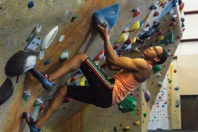 Business major has passion for climbing