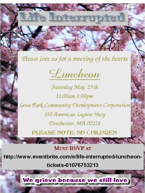 Life Interrupted Luncheon Life Interrupted Luncheon