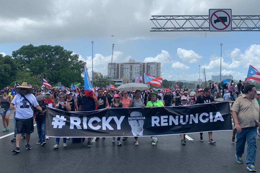 Protestors call on Puerto Rico governor to resign