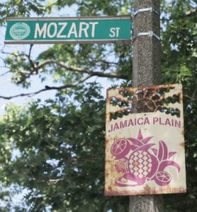Mozart Street in Jamaica Plain, Mass. STILL FROM THE FILM "BOSTON'S LATIN QUARTER"