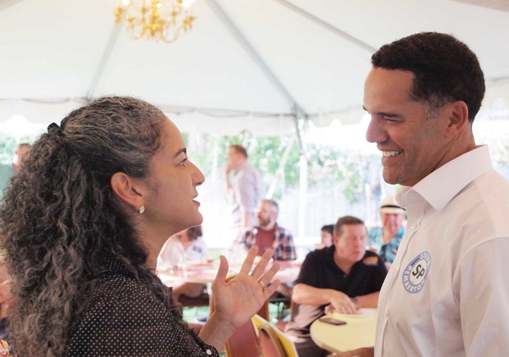 A political newcomer aims for U.S. Senate A political newcomer aims for U.S. Senate