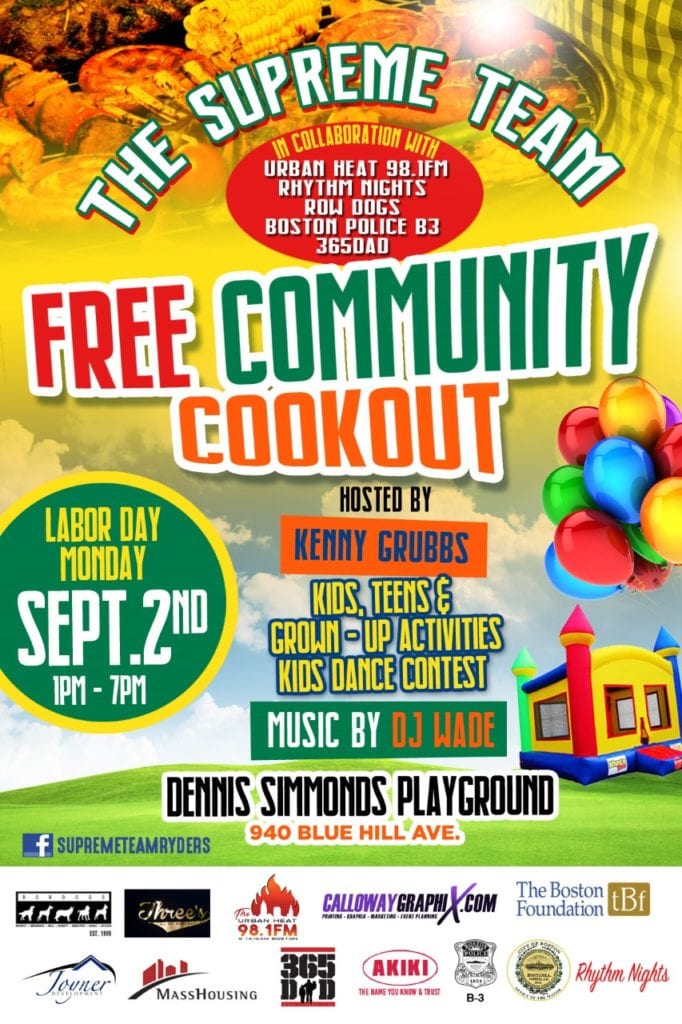 FREE Labor Day COMMUNITY COOKOUT