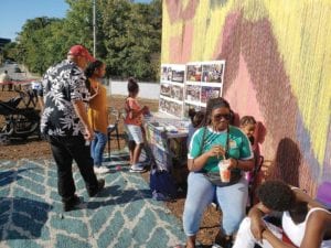 Visual artists and dancers convened at the “Be the Artist at Bartlett” festival at the Bartlett Station development in Roxbury. PHOTO: COURTESY THE GUILD