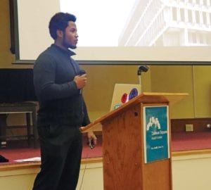 Greenovate outreach manager David Corbie says low-income people of color are the least likely to be prepared for the impacts of climate change. PHOTO: EILEEN O’GRADY