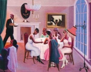 ‘Cocktails,’ about 1926; Archibald Motley (American, 1891–1981); oil on canvas; The John Axelrod Collection—Frank B. Bemis Fund, Charles H. Bayley Fund, and The Heritage Fund for a Diverse Collection, © Valerie Gerrard Browne. PHOTO: © MUSEUM OF FINE ARTS, BOSTON