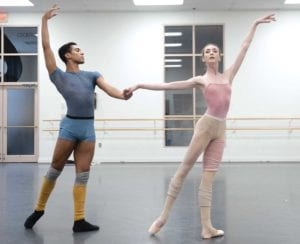 Desean Taber and Addie Tapp. PHOTO: BROOKE TRISOLINI; COURTESY OF BOSTON BALLET